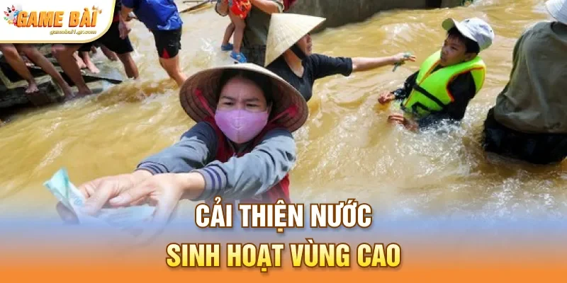 Cải thiện nước sinh hoạt vùng cao